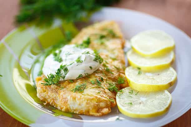 Faça Esse Fácil Peixe Ao Molho De Maionese Com Ervas